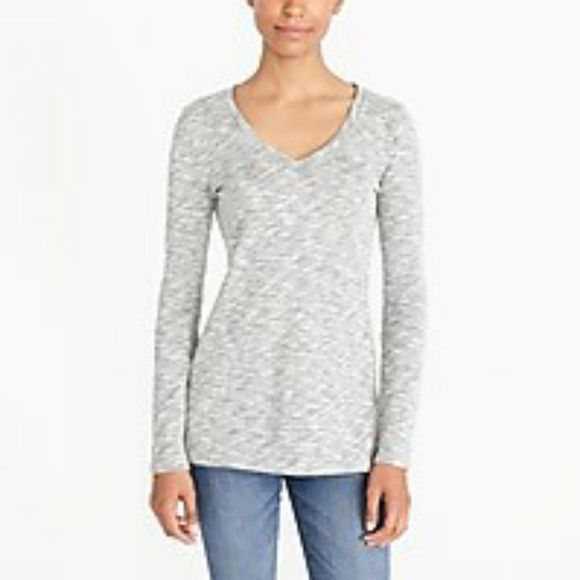 J. Crew Sweaters - J Crew Mercantile V Neck Grey Sweater Sz L